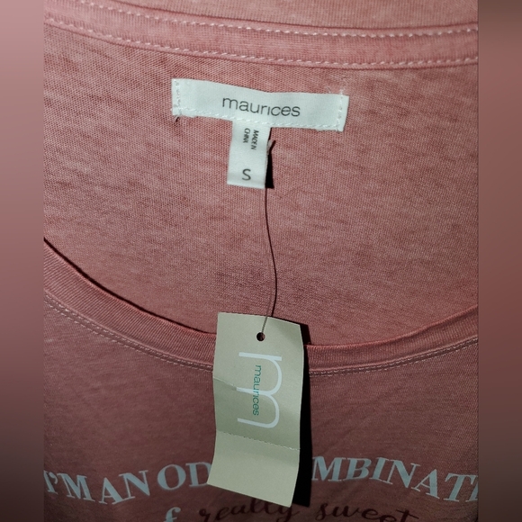 Maurice Pink Tshirt "Odd Combination " - Picture 7 of 8